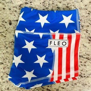 Fleo LRC single lined patriotic shorts